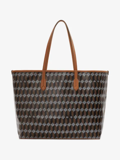 Au Départ geometric-pattern tote bag