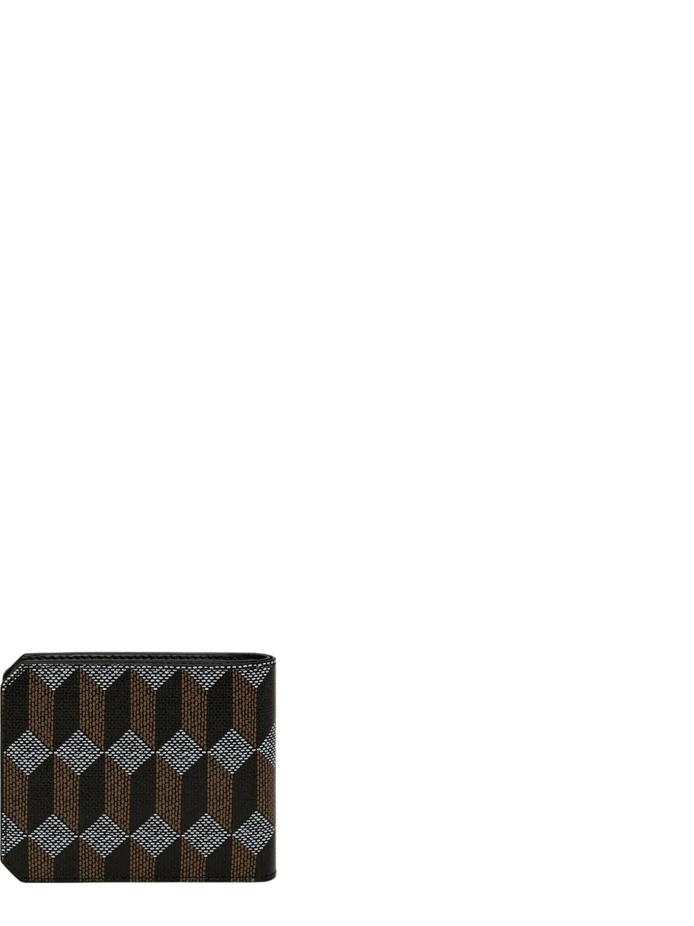 Au Départ Portemonnee met geometrisch patroon Bruin
