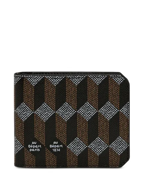 Au Départ geometric-pattern wallet