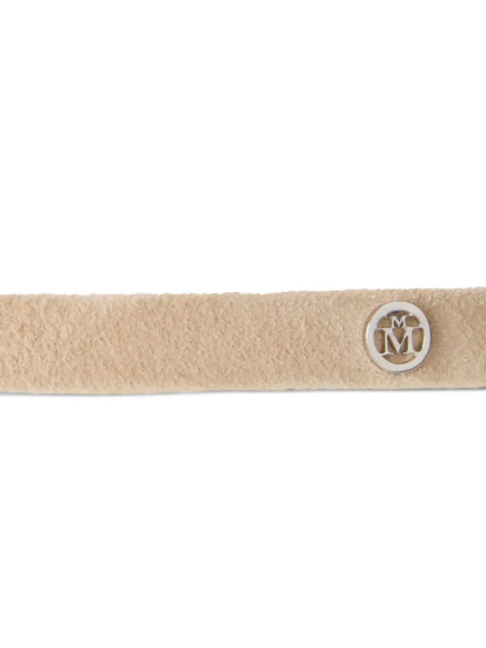 Maison Michel Logo-plaque Headband In Metallic