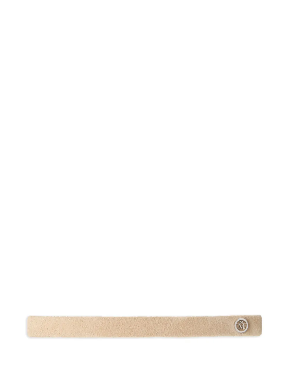 Maison Michel Logo-plaque Headband In Metallic