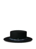 Maison Michel logo-plaque hat - Black
