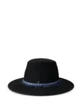 Maison Michel logo plaque hat - Black