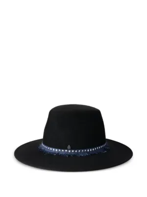 Comme Des Garçons x Hizume Ruffled wide-brim Hat | Black | FARFETCH