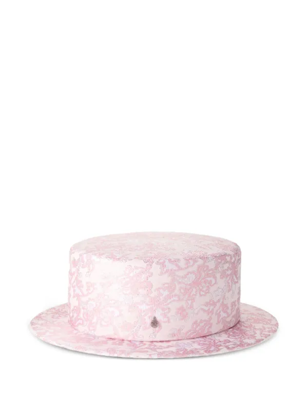 Maison Michel ジャカード ハット | ピンク | FARFETCH JP