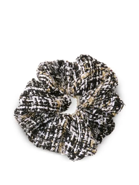 Maison Michel tweed scrunchie