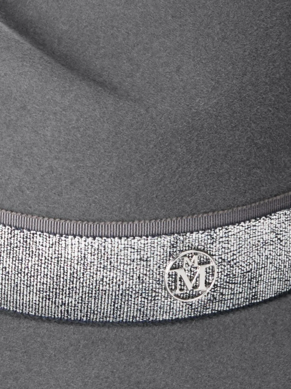Maison Michel Hoed met logoplakkaat Grijs