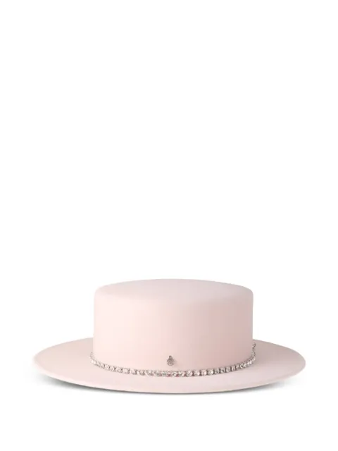 Maison Michel crystal-embellished hat