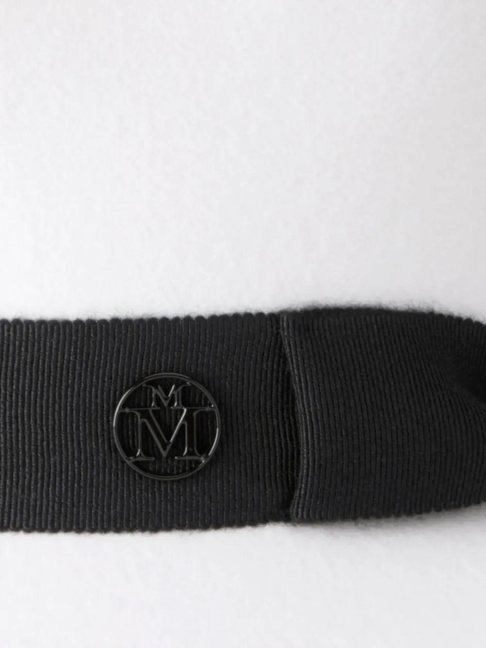 Maison Michel Hoed met logoplakkaat - Wit