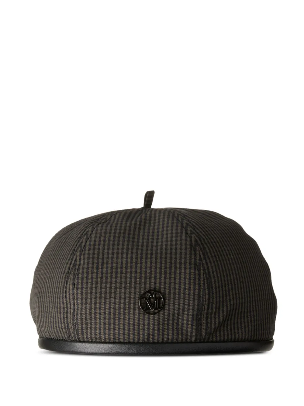 checked beret