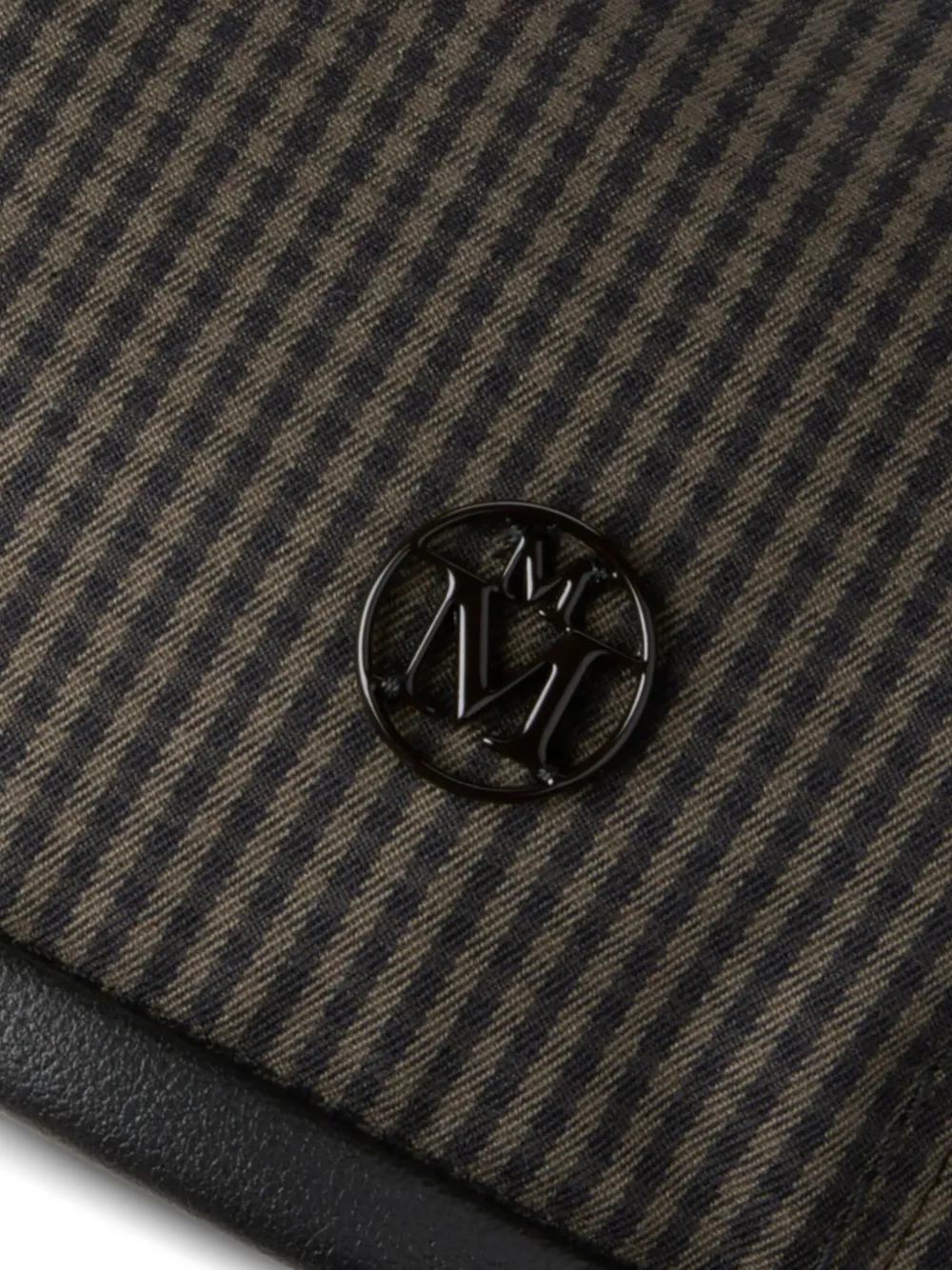Maison Michel checked beret - Bruin