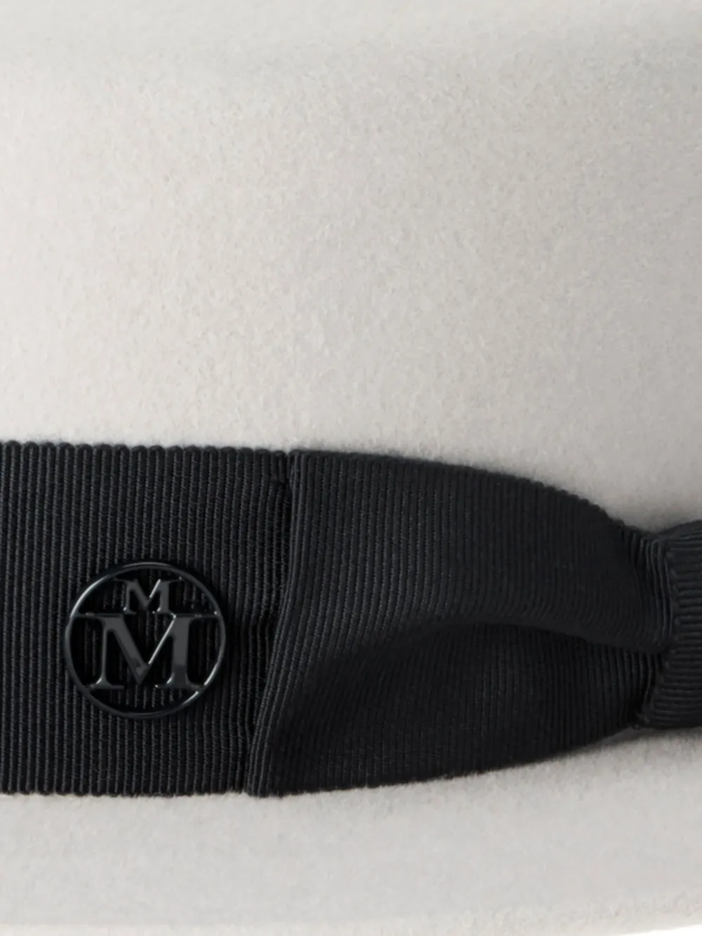Maison Michel Hoed met logoplakkaat - Wit