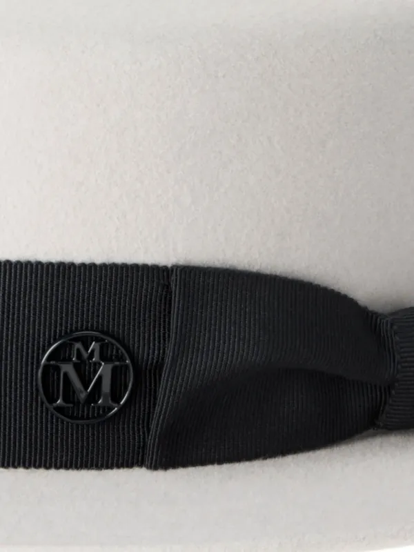Maison Michel logo-plaque Hat | White | FARFETCH