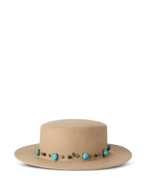 Maison Michel logo-plaque hat