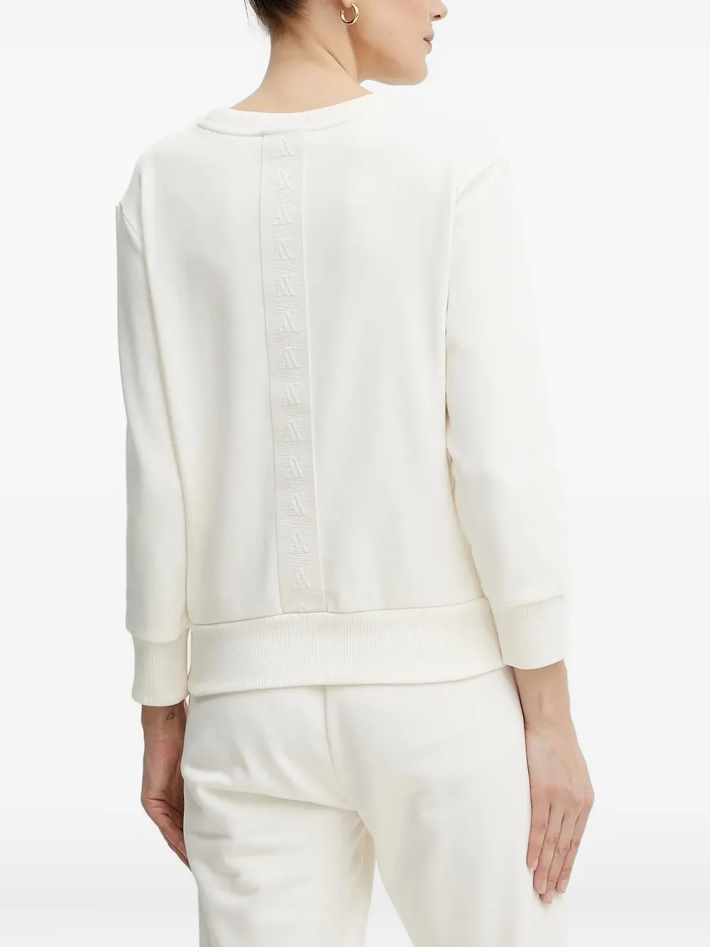 Armani Exchange ribbed-hem cotton sweatshirt | Regatas | Image 2