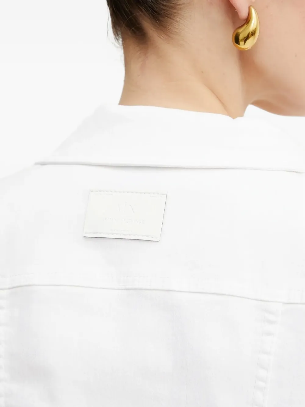 Armani Exchange Denim jack Wit