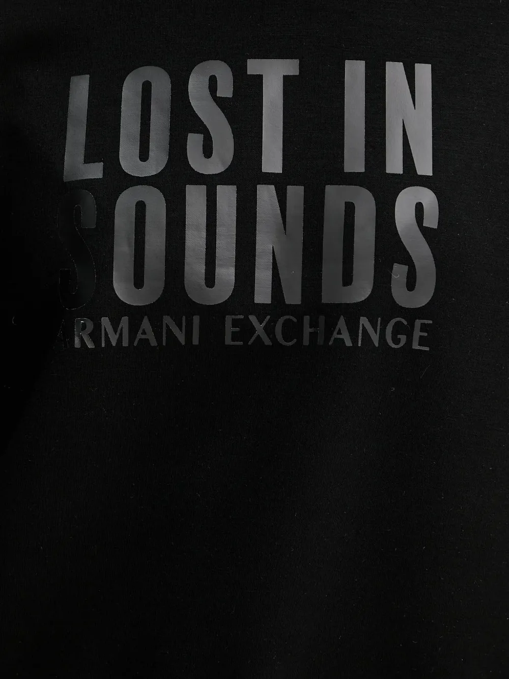 Armani Exchange Ribbed Crew-neck Sweatshirt In Black
