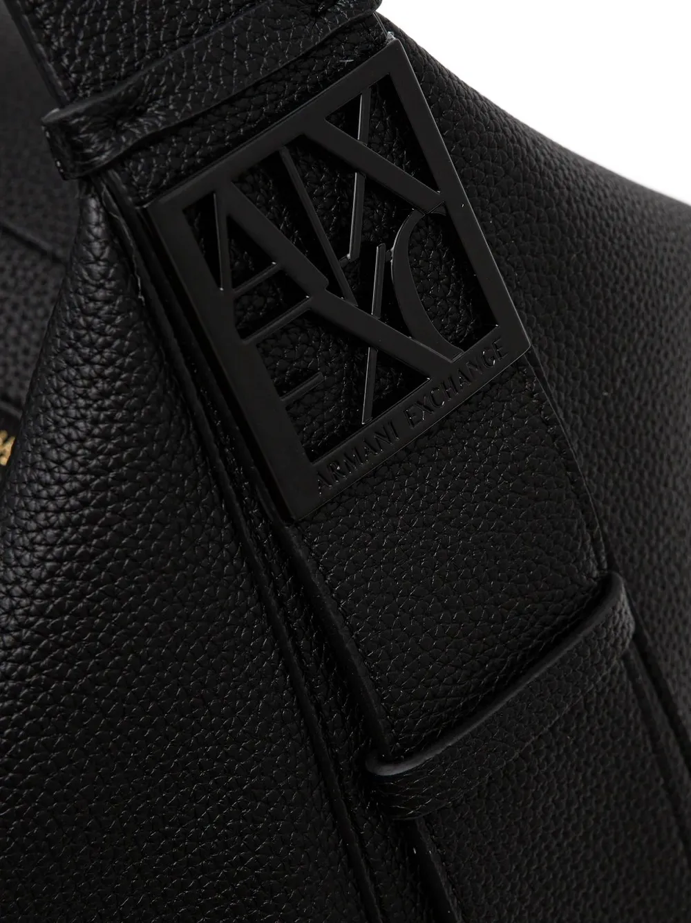 Armani Exchange Medium shopper met logoplakkaat Zwart