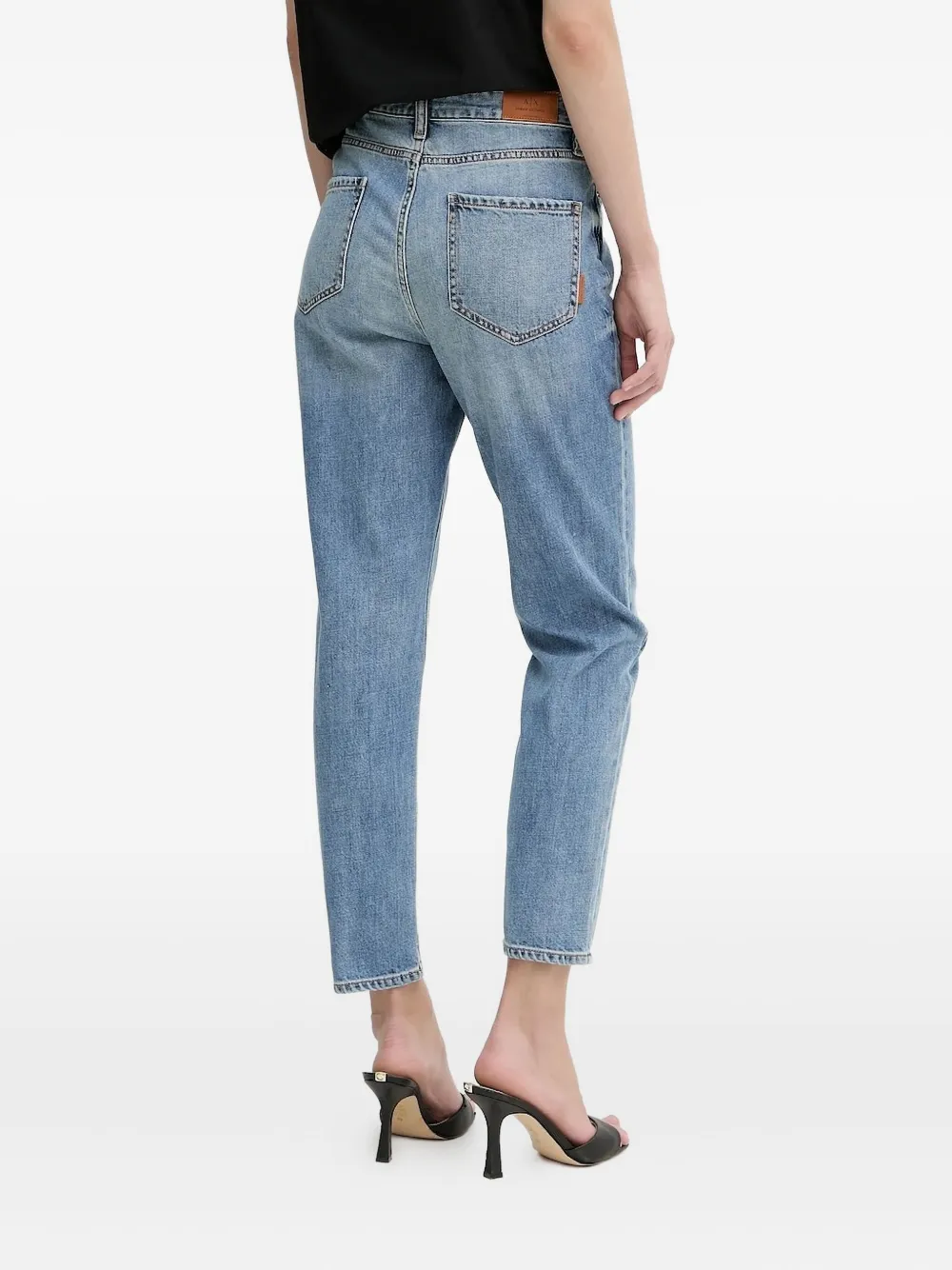 Armani Exchange Jeans met franje afwerking - Blauw