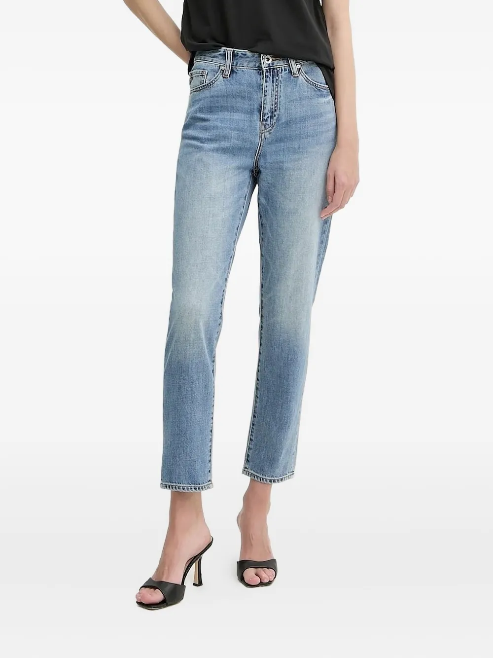Armani Exchange frayed-hem jeans | Blue | Image 1