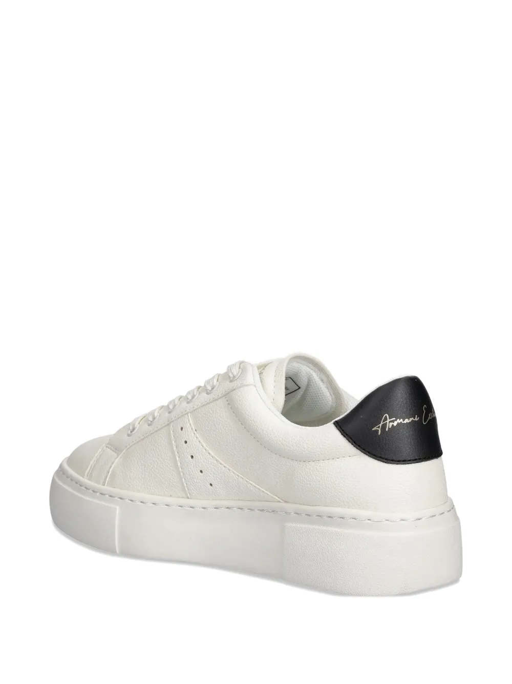 Armani Exchange logo-embossed sneakers White