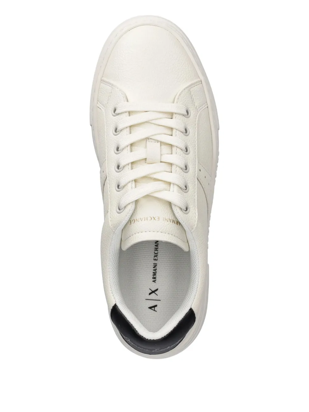 Armani Exchange logo-embossed sneakers White