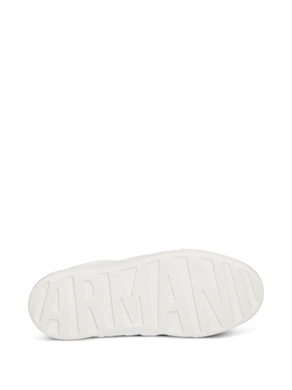 Armani Exchange Leren sneakers met textuur Wit