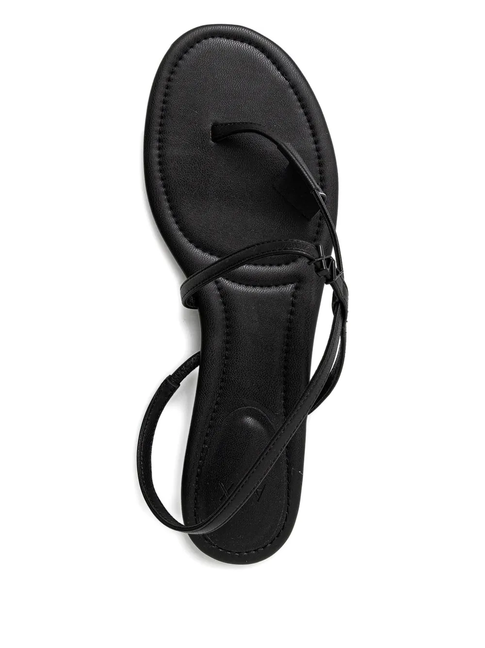 Armani Exchange strappy flat sandals Black