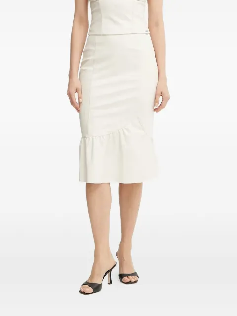 Armani Exchange ruffle-hem midi skirt