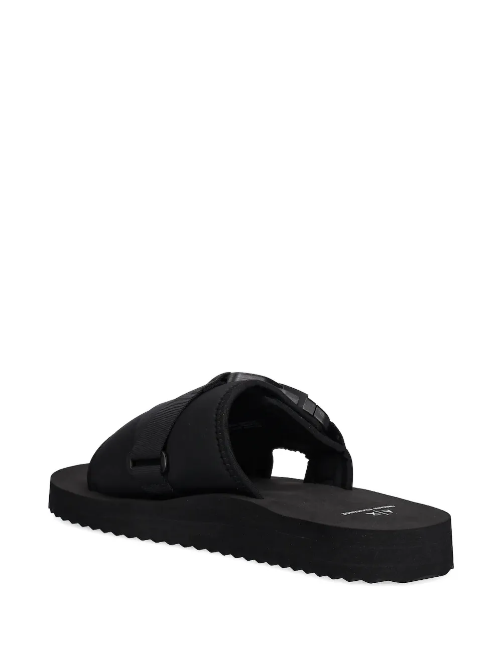 Armani Exchange buckle-strap slides Black