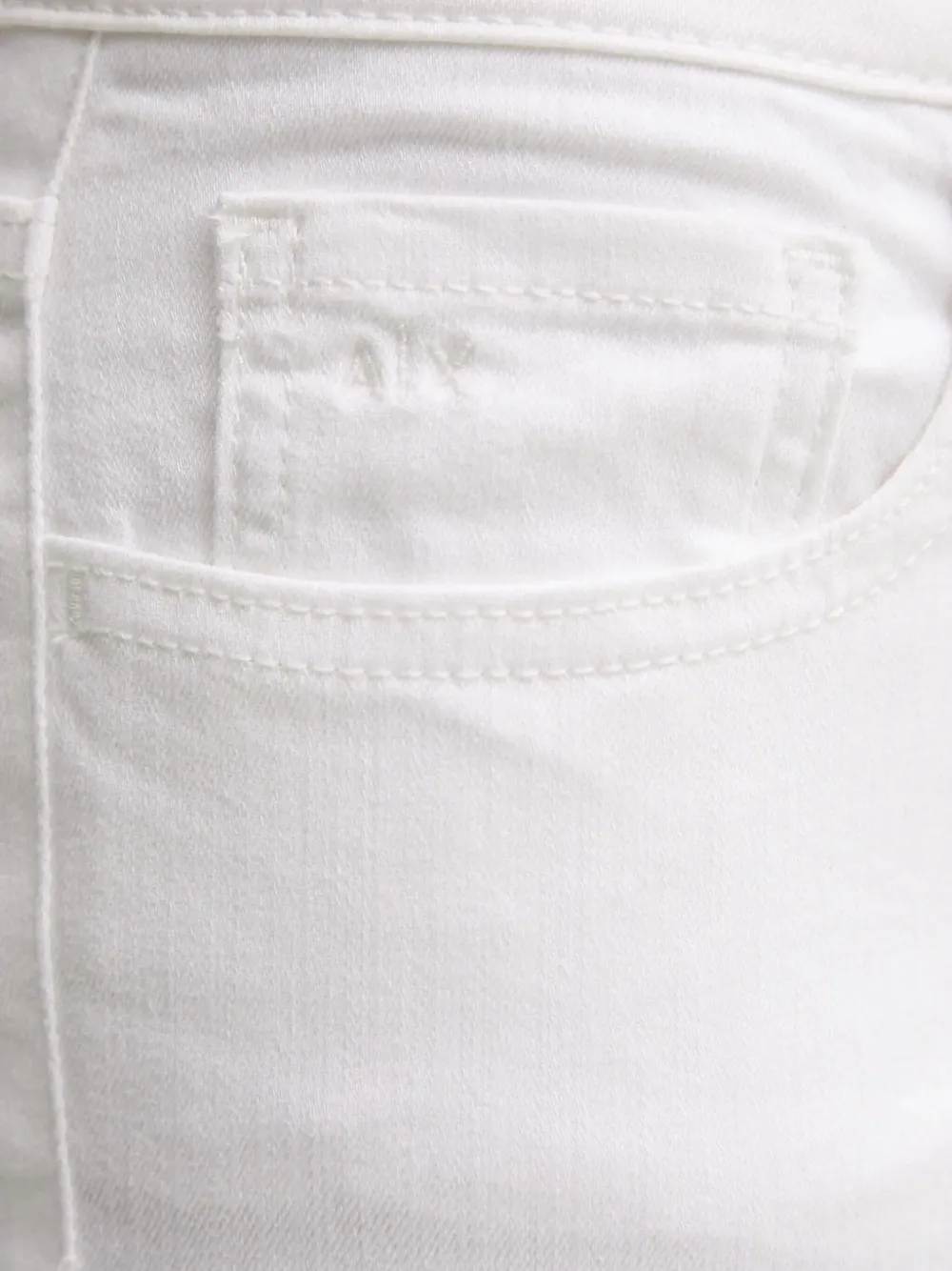 Armani Exchange Jeans met geborduurde zak Wit