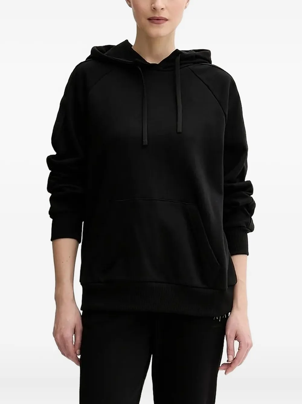 Armani Exchange reglan-sleeve hoddie | Black | Image 1