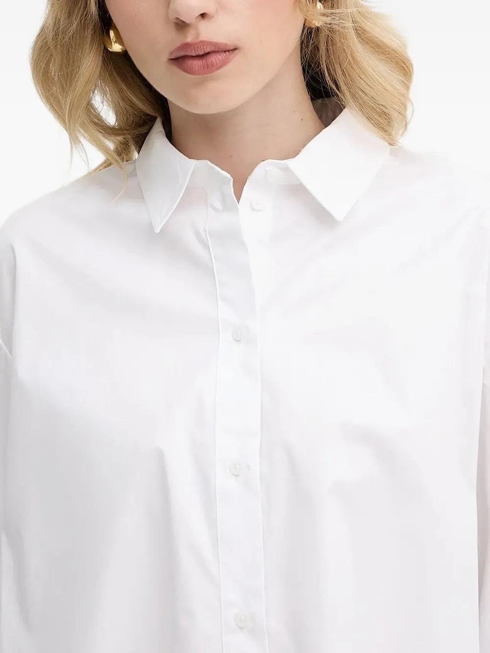 Armani Exchange Cropped blouse Wit