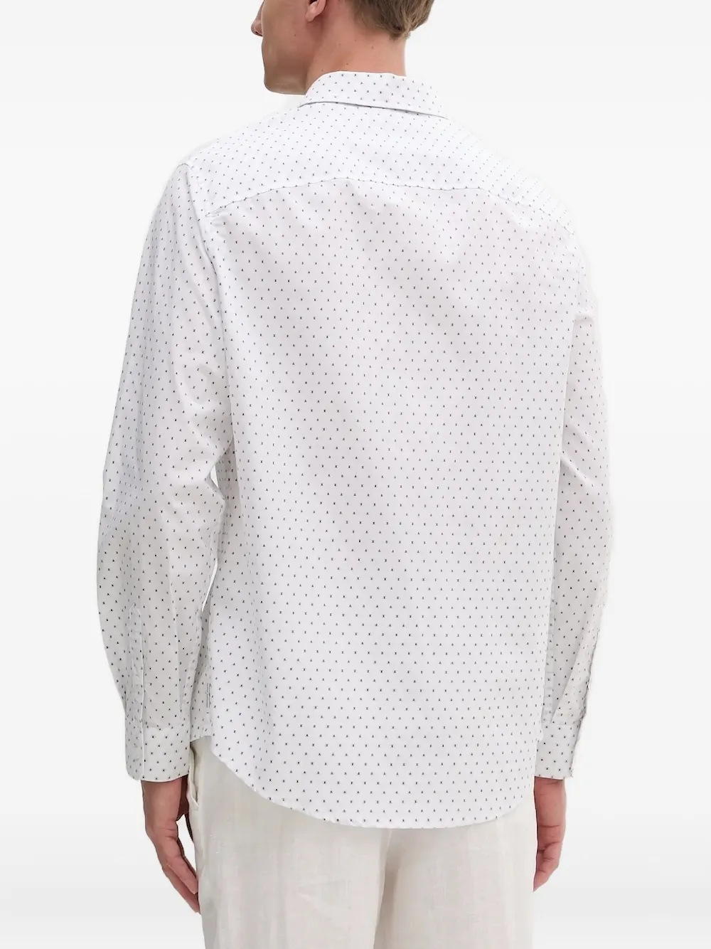 Armani Exchange Overhemd met stippen - Wit