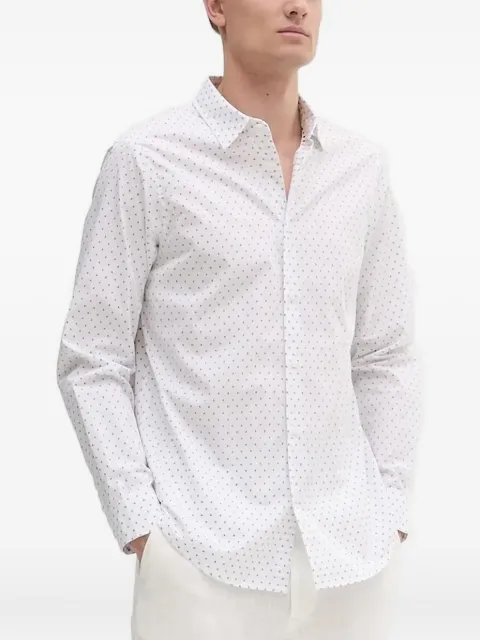 Armani Exchange micro-dot-print shirt