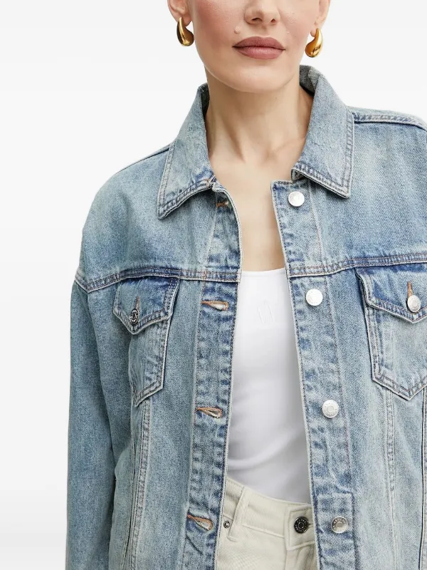 Armani Exchange ボタン デニムジャケット | ブルー | FARFETCH JP