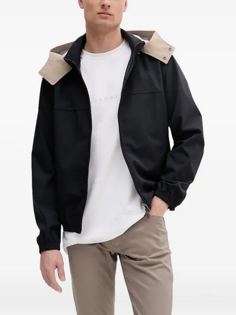 Armani Exchange contrast-hood jacket