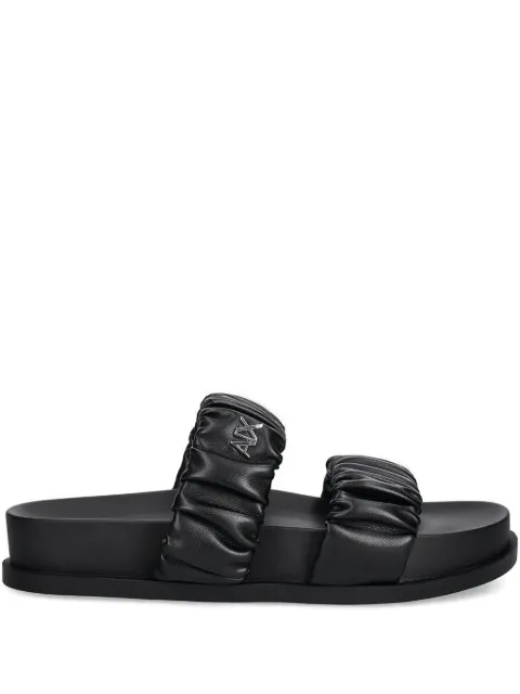Armani Exchange logo-plaque sandals