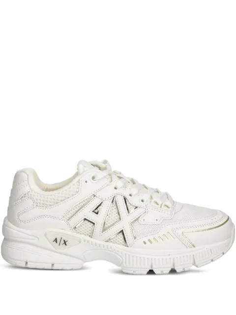 Armani Exchange mesh-panelled lace-up sneakers