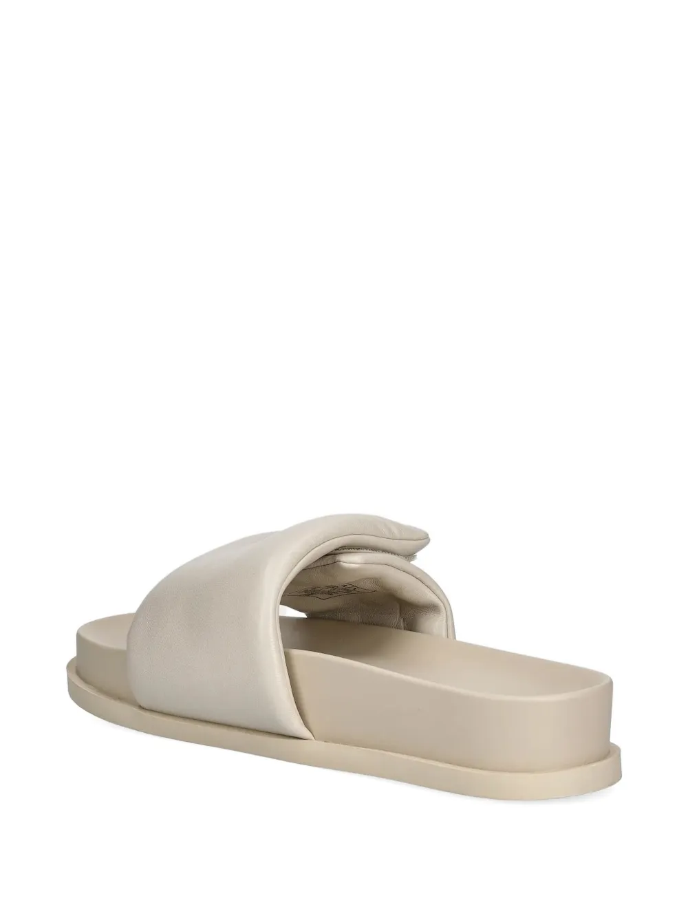 Armani Exchange padded logo sandals White
