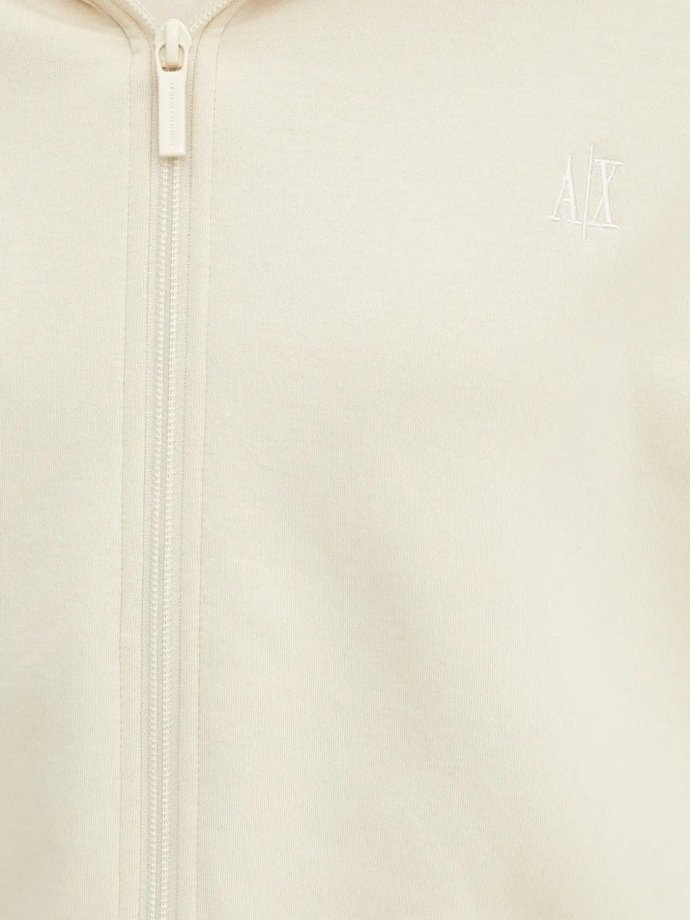Armani Exchange Hoodie met rits Beige