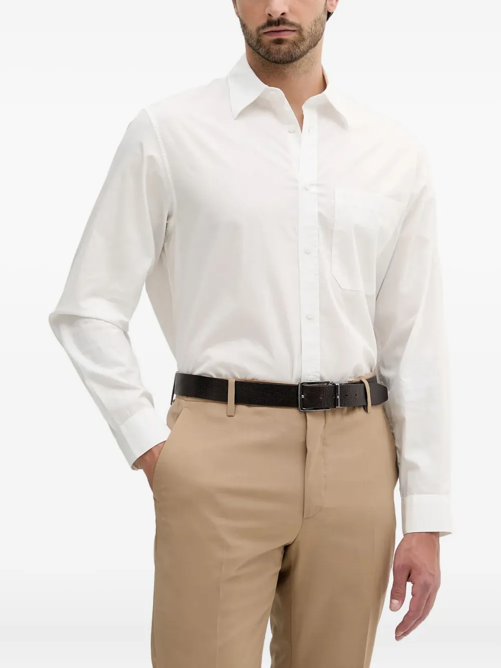 Armani Exchange chest-pocket shirt | White | Image 1