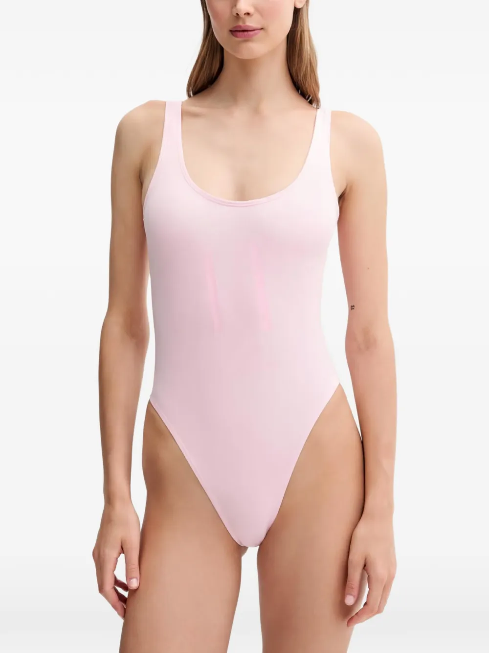 Armani Exchange Badeanzug mit Logo-Print - Rosa