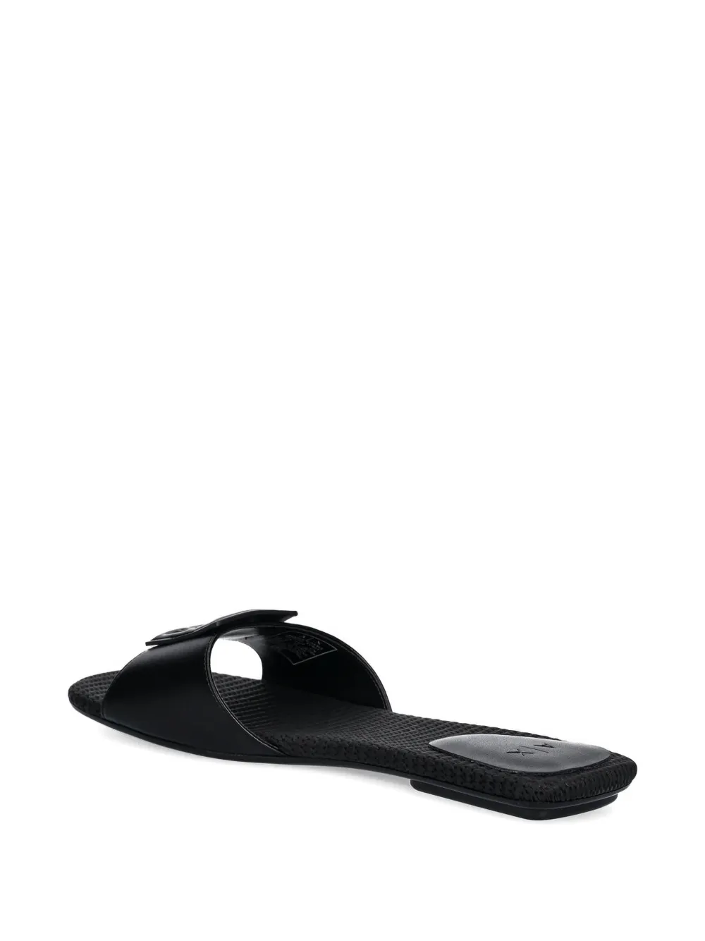 Armani Exchange Sandalen met logoplakkaat Zwart