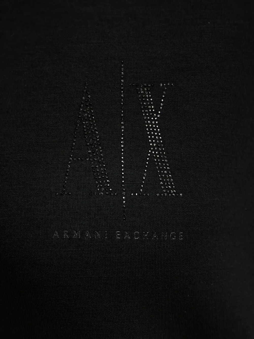 Armani Exchange Hoodie met logodetail Zwart