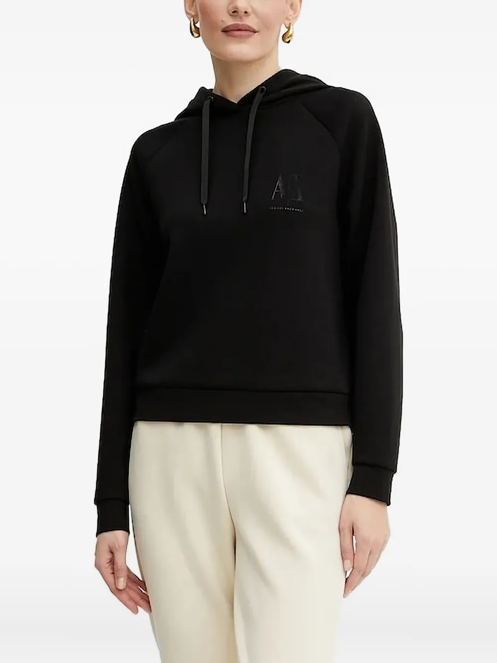 Armani Exchange logo-detail hoodie | Preto | Image 1