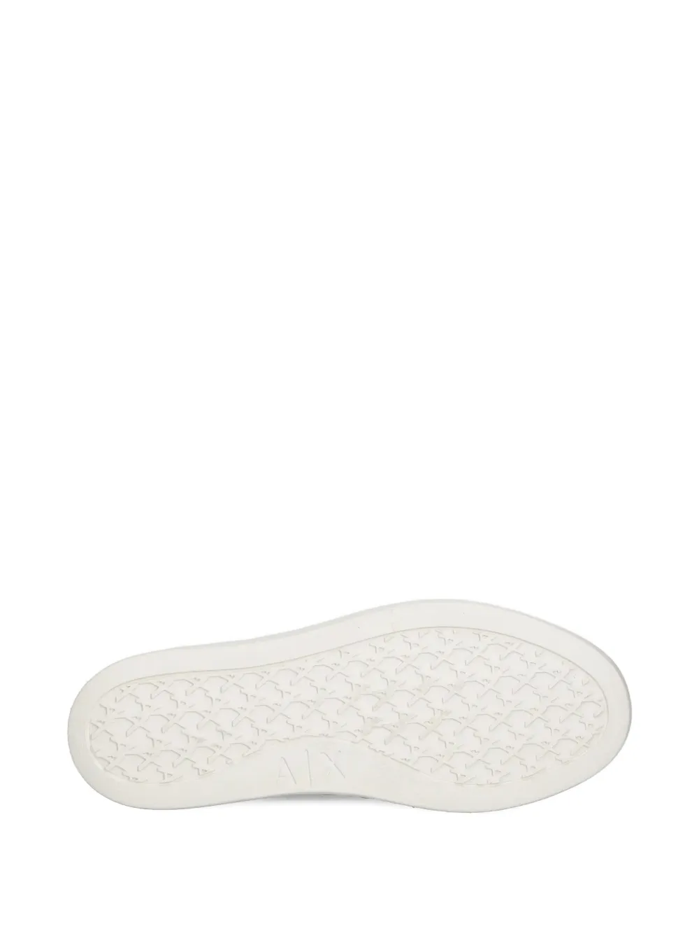 Armani Exchange logo-pattern platform sneakers Black