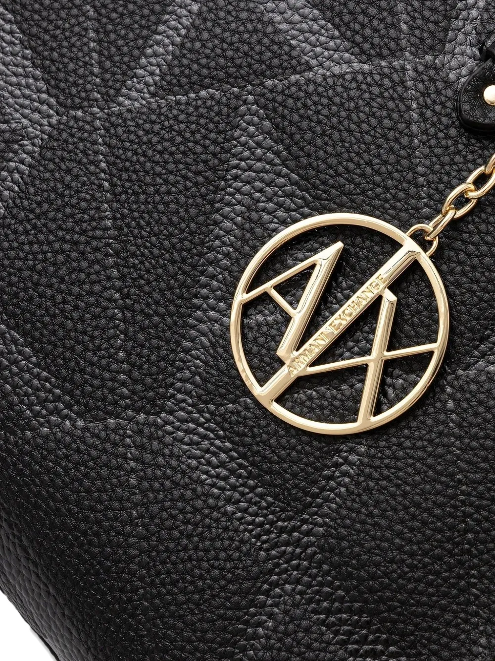 Armani Exchange Shopper met geometrisch patroon Zwart
