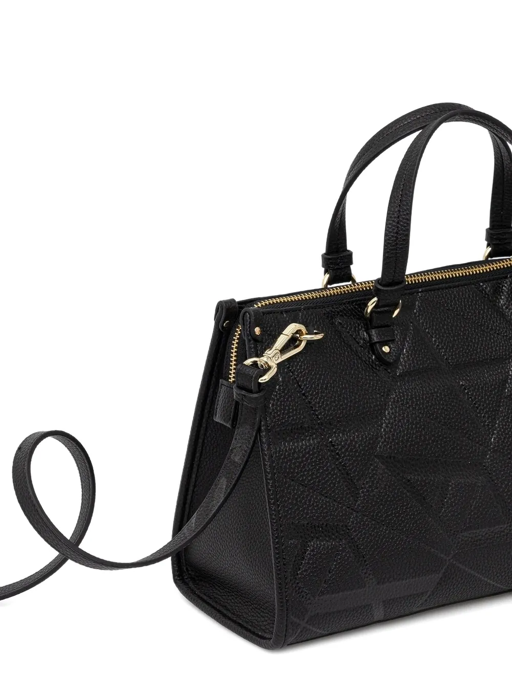 Armani Exchange Shopper met geometrisch patroon Zwart
