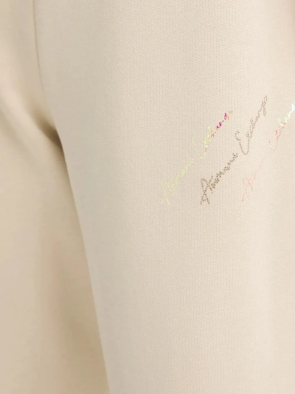 Armani Exchange Logo-detail Track Pants In Neutral